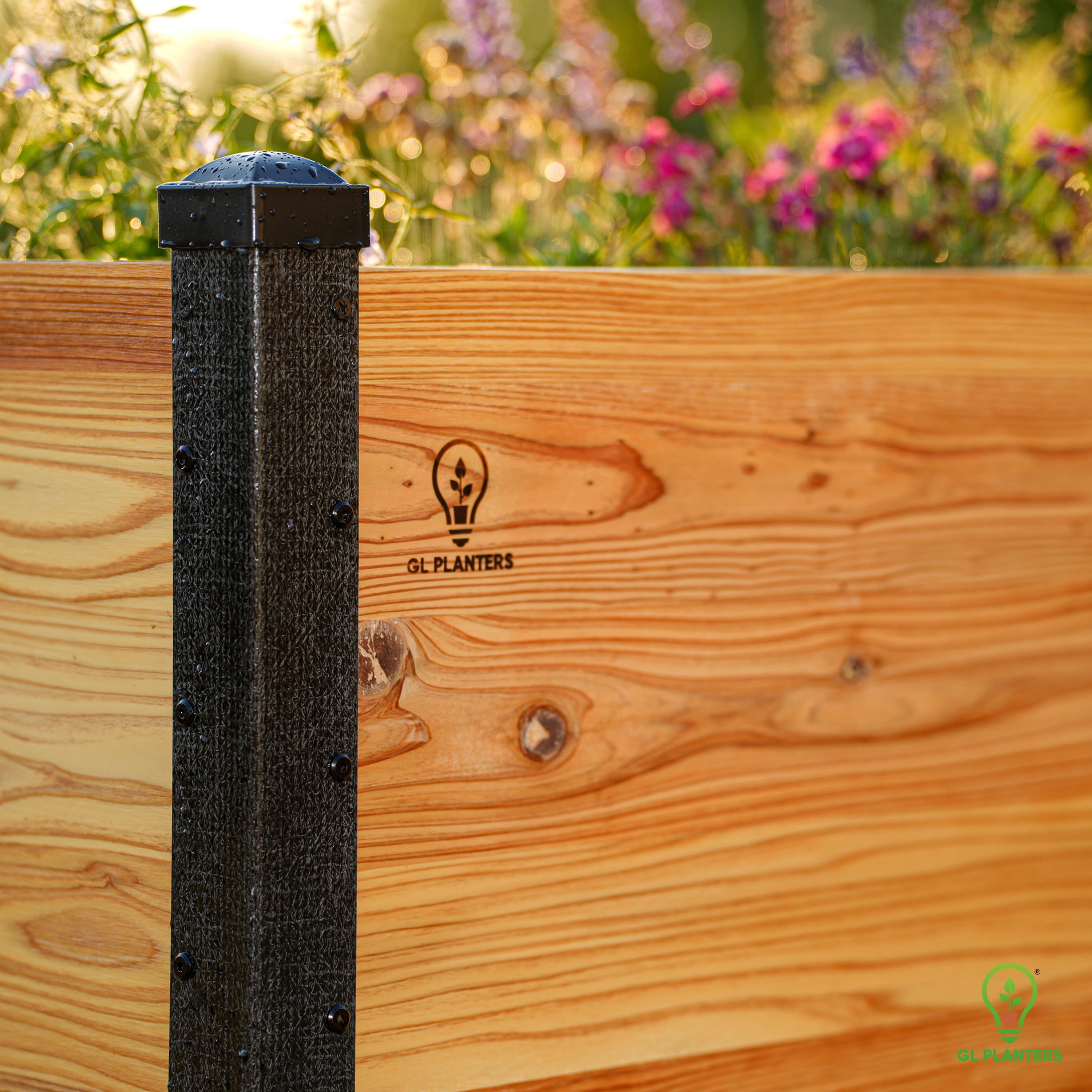 Raised Cedar Garden Planter, Elevated Planter 72"x24"- 30" Height