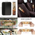 thumbnail image 3 of Jeiento Horse Car Interior Sets Car Front Back Seat Covers Steering Wheel Cover Seatbelt Shoulder Pad Trash Bin Flowers Rearview Mirror Protective Cover Coasters Keychain Lipstick Holder 13 Pieces, 3 of 4