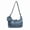 Light blue, variant on Retro Lazy Style Wash Denim Handbag Handheld Shoulder Crossbody Bag Niche Design Dumpling Messenger Bag One of a kind purses in Navy Blue for Daily Outfits