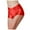 Red, variant on Women's Shorts Panty Glossy Metallic Rave Dance Leather Short Trousers High Waist Hot Pants