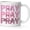 No190, variant on Pink Christian Mug, Pray on over Through It Bible Verse Coffee Cup Ceramic, Christian Gifts for Women Faith, Prayer Gifts Ceramic Coffee Tea Mug 11 oz