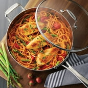 Tramontina 10-Piece Tri-Ply Clad Stainless Steel Cookware Set, with Glass Lids