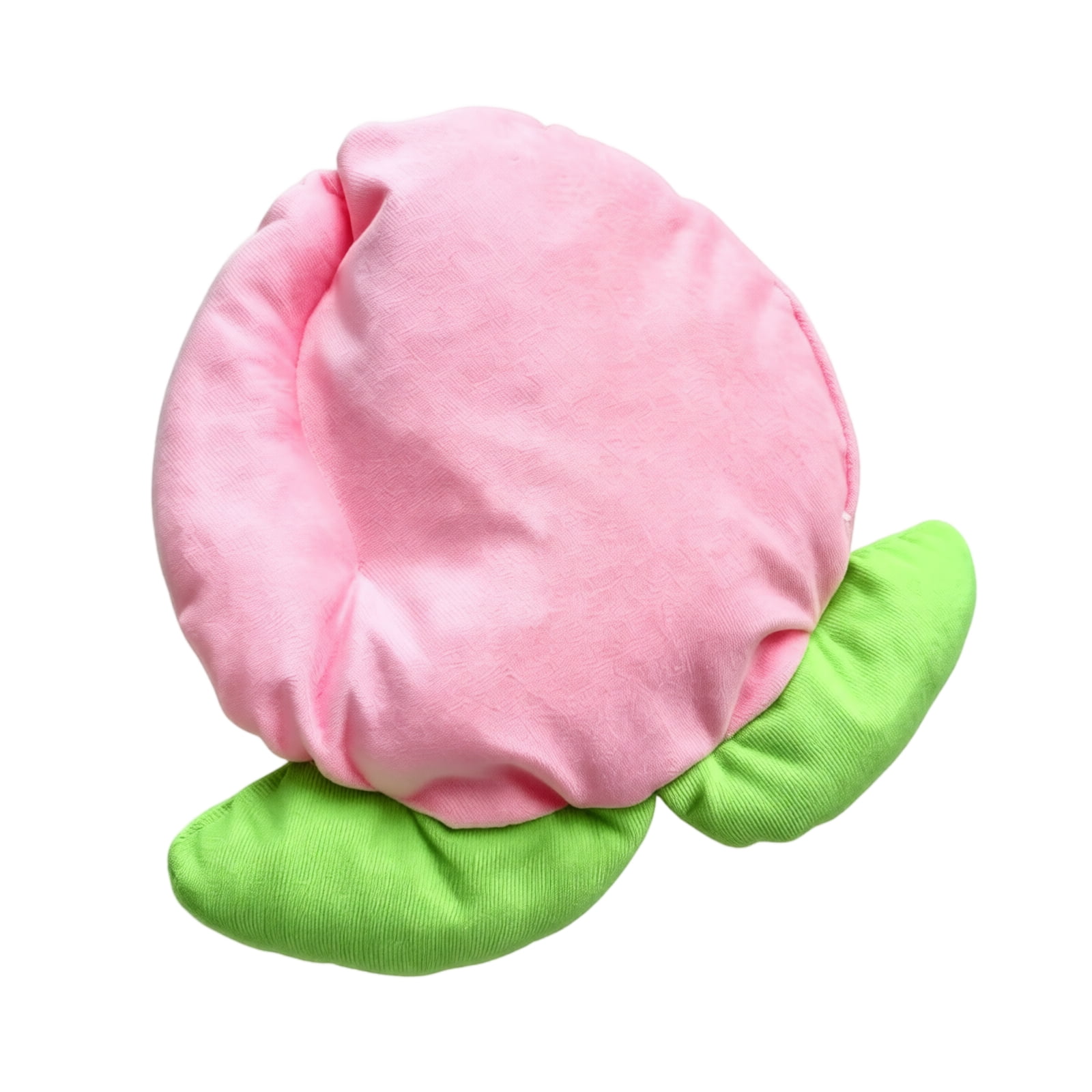 Pet Mat Peach Shape Flat Lying Pad Pink for Pet Daily Resting S 9.8x13in