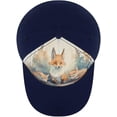 thumbnail image 3 of Watercolor Fox Baseball Cap Classic Golf Cap Soft Dad Hat Multicolor Adjustable Low Profile Hat Unisex, 3 of 6
