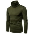 thumbnail image 2 of UVEASISHA Men's Long Sleeve Thermal T Shirts Slim Fit Turtleneck Pullover Tees Solid Color Casual Warm Up T-shirt Big and Tall Undershirt for Men Winter Back to School Deals, 2 of 9