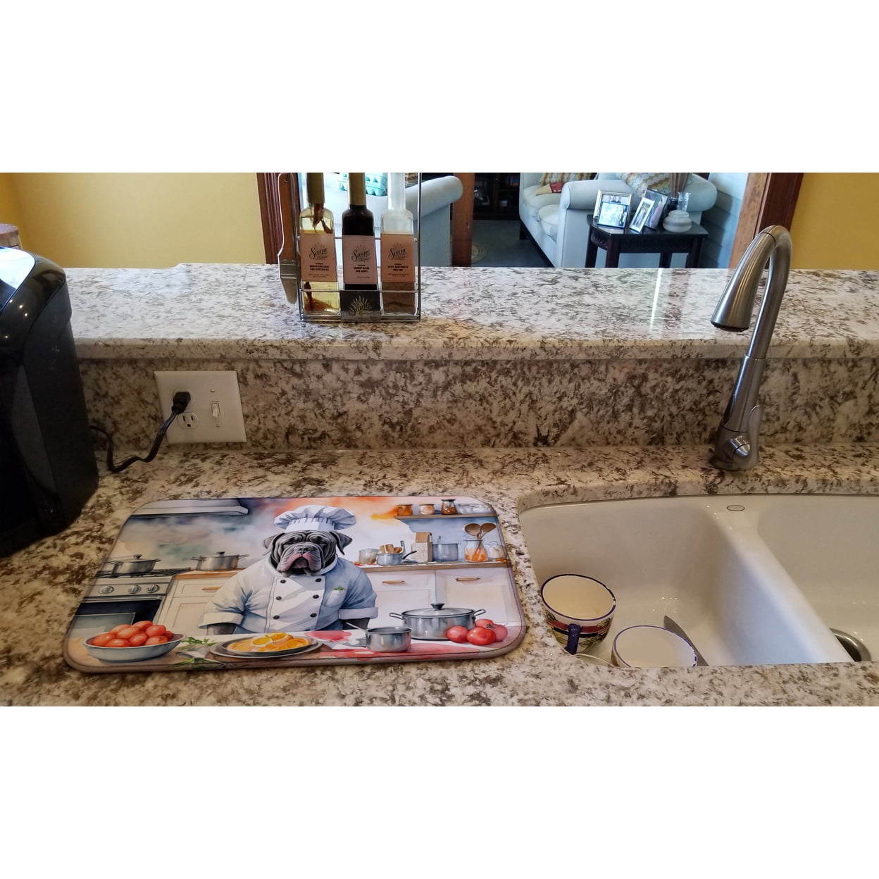 Neapolitan Mastiff The Chef Dish Drying Mat