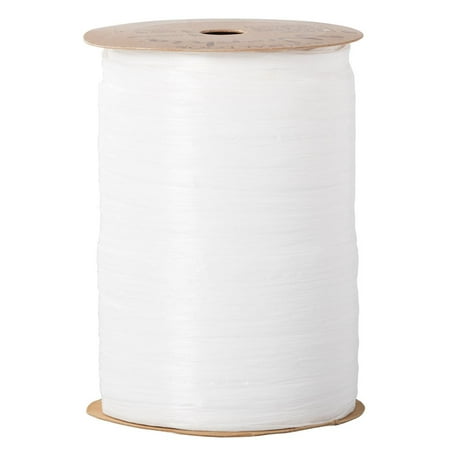 UPC: 0610074237495 | Jam Raffia Ribbon  White  100 Yards Per Spool  Sold Individually