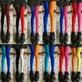 thumbnail image 5 of Femmes Dame Patchwork Pieds Collants Collants Collants Extensibles Chaussettes Élastiques Couleurs Bonbon Collants, 5 of 5