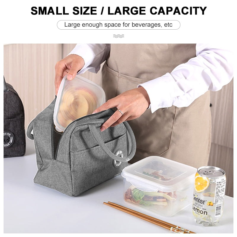 Ice Water Bottle Holder Lunch Bag Insulated Lunch Box Women's Lunch Tote  With Front Pocket Reusable Insulated Bag Women's Lunch Box Men's Work  Picnic