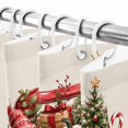 thumbnail image 4 of 60x72 Inch Shower Curtains for Bathroom, Merry Christmas Fabric Bath Curtain Decor, Winter Red Truck Gnomes XmasTree Rustic Waterproof Restroom Curtains Shower Set Accessories with 12 Hooks 60 Inch, 4 of 8