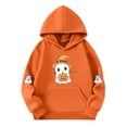 thumbnail image 3 of Makaor Cute Hoodie for Kids Girls Boys Halloween Pullover Sweatshirts Ghost Long Sleeve Coats Fleece Clothes Pockets, 3 of 4
