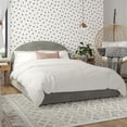 thumbnail image 2 of Mr. Kate Moon Upholstered Bed with Storage, Queen Size Frame, Light Gray Velvet, 2 of 23