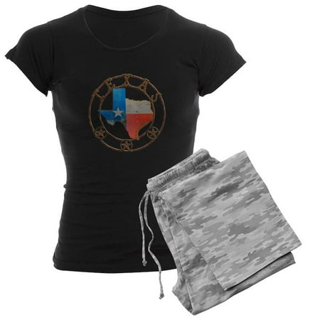 

CafePress - Texas Wrought Iron Barn Art Pajamas - Women s Dark Pajamas
