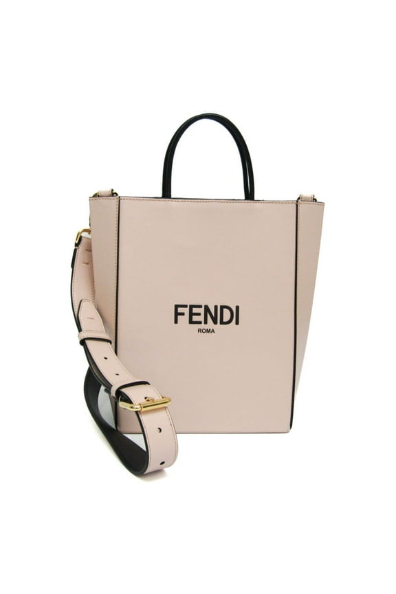 Pre-Owned Fendi Shopping Bag Small Logo 8BH382 Women's Leather Handbag,Shoulder Bag... (Good)