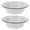 White, variant on Vintage Enamel Mixing Bowls - 2pcs Large Soup/Cereal/Fruit Salad Rice Basin