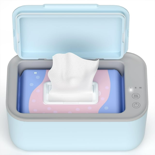 Calentador de toallitas para bebés Awesmom con control de temperatura en 3 pasos
