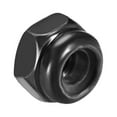 thumbnail image 3 of Unique Bargains M2.5x0.45mm Hex Lock Nuts Carbon Steel Nylon Insert Self-Lock Nuts, 100Pcs Black, 3 of 5