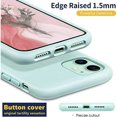 thumbnail image 3 of Entronix Silicone Soft Case for iPhone 11 Shockproof Durable Slim Fit, Turquoise, 3 of 6