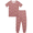 Dusty Rose Strawberries, variant on by Gerber Toddler Neutral Super Soft Tight Fitting Pajama Set, 2-Piece, Sizes 12 Months - 5T