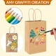 thumbnail image 5 of Bolsas de papel para regalo XPCARE, 100 unidades, color marrón, 13,3 x 8,3 x 21 cm, con asas, 5 of 7