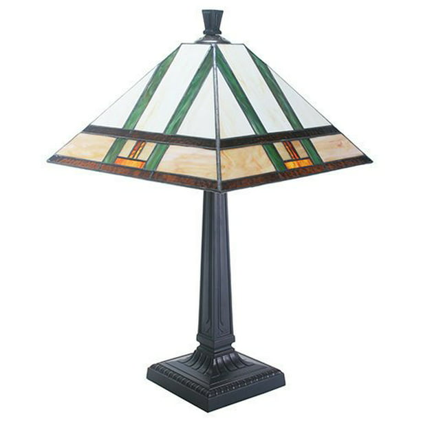 Mission Style Table Lamp Base, Leaded Glass Lamp Shade Parts