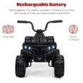 thumbnail image 4 of TROPOW 12V Ride On Toys for Boys,Kids Ride On ATV,4 Wheeler Electric Vehicle for Kids,Battery Powered Quad Toy Vehicle with Music,Horn,High Low Speeds,Led Lights,Electric Ride On Toy,Black, 4 of 7
