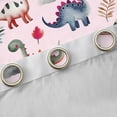 thumbnail image 4 of Castle Fairy Kawaii Dino Blackout Curtains Set of 2 (52x84 Each),Animal Window Curtains, 4 of 6