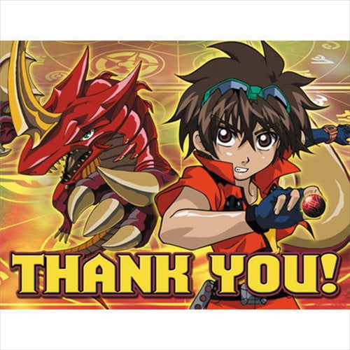Bakugan Battle Brawlers Thank You Notes w/ Envelopes (8ct)