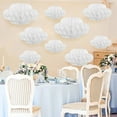 thumbnail image 4 of OIUR Cloud Hanging Honeycomb Decoration 3D Artificial Clouds Honeycomb Ornaments for Wedding Birthday Nursery Room Baby Shower Decor, 4 of 7
