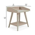 thumbnail image 5 of Wooden Accent Table with Gallery Rail Top Beige - Saltoro Sherpi, 5 of 5