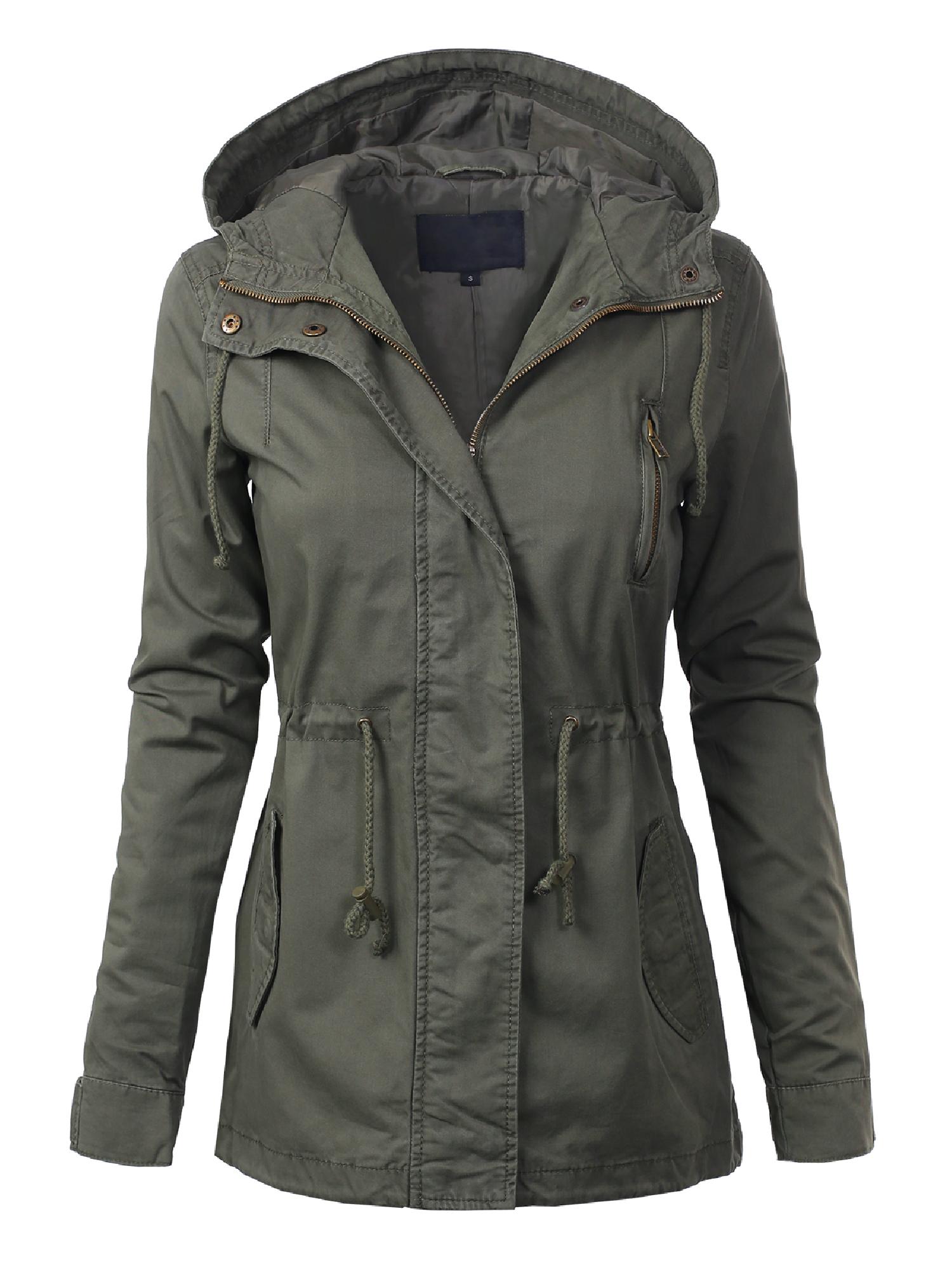 MixMatchy Women's Casual Lightweight Military Safari Anorak Utility ...