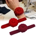 thumbnail image 3 of Decoration Velvet Wristband Pincushion With Snap Closure For Sewing Needles And Pins Portable Watch Style Organizer, 3 of 5
