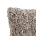thumbnail image 3 of VCNY Home Keegan 18" x 18" Taupe Polyester Solid Shag Decorative Pillow, 3 of 5