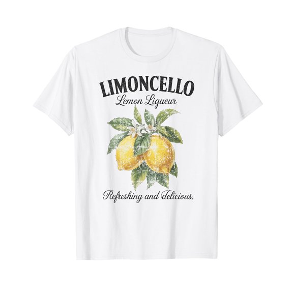 Limoncello Italy Vintage Refreshing Lemon Vacation Men Woman T-Shirt