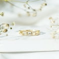 thumbnail image 6 of Rosec Jewels Lab Grown Diamond Anniversary Half Eternity Ring Band (EF-VS Grade), 10K Yellow Gold, US 8.50, 6 of 9