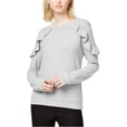 thumbnail image 2 of Maison Jules Womens Ruffled Sweatshirt, 2 of 2