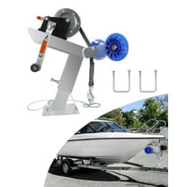 Adjustable Boat Trailer Winch Stand with Roller, Boat Trailer Winch Post, Fits 3" W x 4" H Trailer Drawbar, Boat Trailer Winch Mount