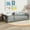 Grey, variant on Yoneston Kids Twin Size Floor Platform Bed Frame with Built-in Book Rack Storage & Door Guardrails for Toddlers Teens Boys Girls Bedroom Furniture, Natural