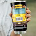 thumbnail image 5 of Bus Driver Gifts For Women Men, School Bus Driver Appreciation Gifts, 20oz Bus Driver Gift Coffee Tumbler, School Bus Driver Travel Cup, Bus Driver Insulated Cups With Lid, 5 of 6