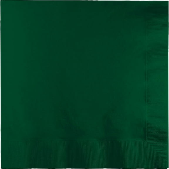600 Count Bulk Pack Hunter Green 2 Ply Luncheon Napkins