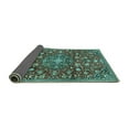 thumbnail image 2 of Ahgly Company Indoor Square Persian Turquoise Blue Traditional Area Rugs, 4' Square, 2 of 4