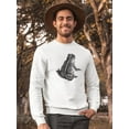 thumbnail image 2 of Natterjack Toad Sketch Sweatshirt Men -Image by Shutterstock, Male x-Large, 2 of 4
