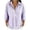 *Purple, variant on VBVC Women's Striped 3/4 Sleeve Blouse , Ladies' Casual Button Down Tunic , Loose Fit V Neck Summer Shirt For Women, Army Green , S-2XL