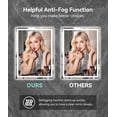 thumbnail image 2 of 28x20 inches LED Bathroom Mirror Anti Fog Adjustable Brightness Backlit Front Lit Lighting Wall Mounted  Mirror with Memory Function Shatter-Proof Tempered Glass Lighted Mirror, 2 of 6