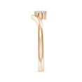 thumbnail image 3 of ANGARA Natural 0.4 Ct. Diamond Solitaire Ring in 14K Rose Gold for Women (Ring Size: 12), 3 of 10
