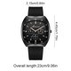 thumbnail image 3 of Reloj de cuarzo de moda para hombre, diseño calado, caja de aleación, correa de cuero, reloj de pulsera informal de negocios, reloj de aleación., 3 of 6