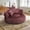 Wine Red, variant on Villeston Oversized Chenille Bean Bag Chair with Throw Pillows for Livingroom,Wine Red