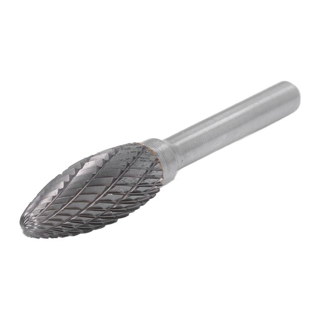 Grinder Burr Tool, 6mm Shank Diameter YG8 Alloy Grinding Bit Wide Application Durable For Grooving For Chamfering