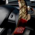 thumbnail image 5 of Thanksgiving Turkey 14.5 Inch Printing PVC Leather Steering Wheel Cover Car Wheel Covers Auto Accessories, 5 of 6