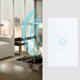 thumbnail image 5 of Yuarrent US Smart Home WiFi Tuya Interruptor táctil Inalámbrico 433,92 MHz Botón de sensor Panel de vidrio templado Interruptores Sticky On / Off Electrodomésticos Blanco 1 Gang Yuarrent HA011540-02B, 5 of 6